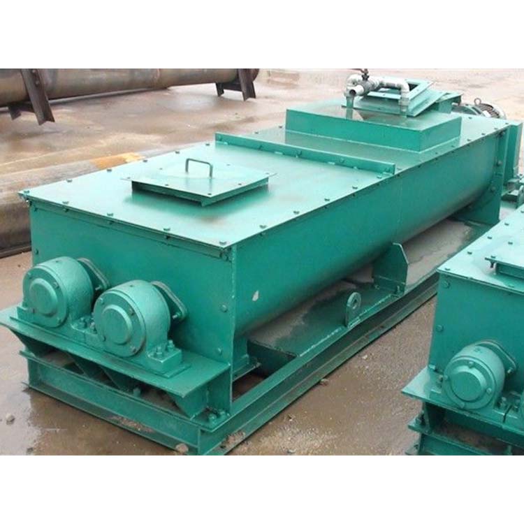 Closed double shaft mixer