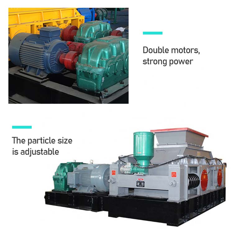 Double-roller crusher structure