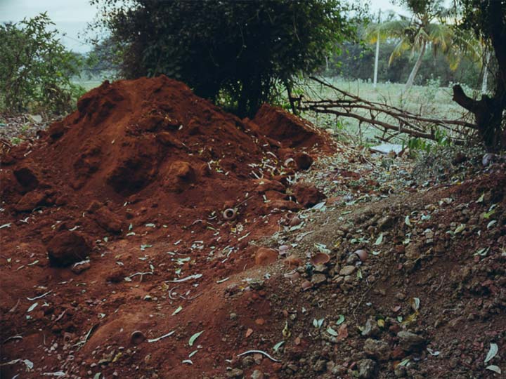 Materiales de arcilla de la máquina para fabricar ladrillos de arcilla roja.